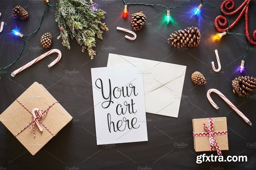 CreativeMarket Candy Cane Lane Mockup Photo Bundle 2028845