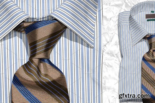 CreativeMarket Mockup Photo Scene Shirt & Tie 2025784