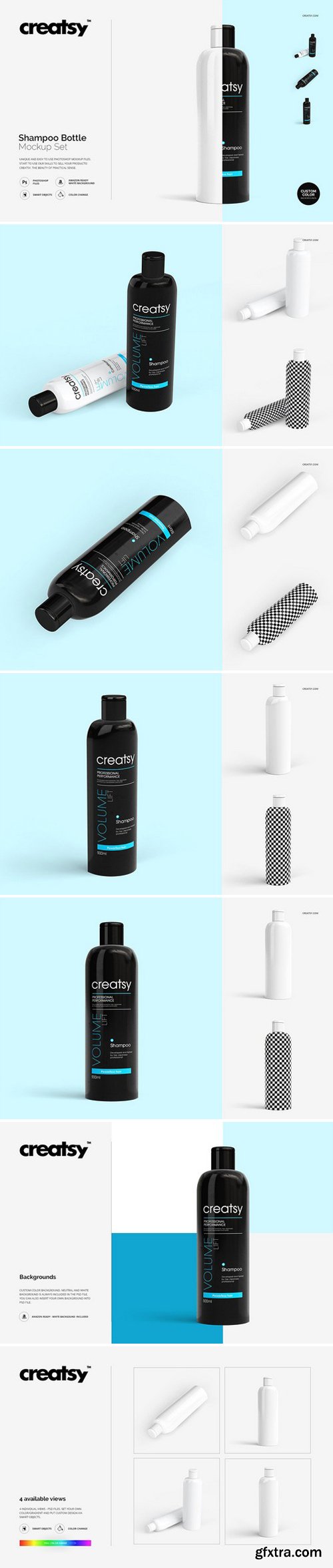 CM - Shampoo Bottle Mockup Set 2006701