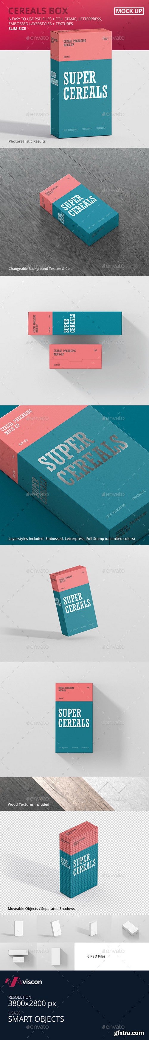 Graphicriver - Cereals Box Mockup - Slim Size 20997447