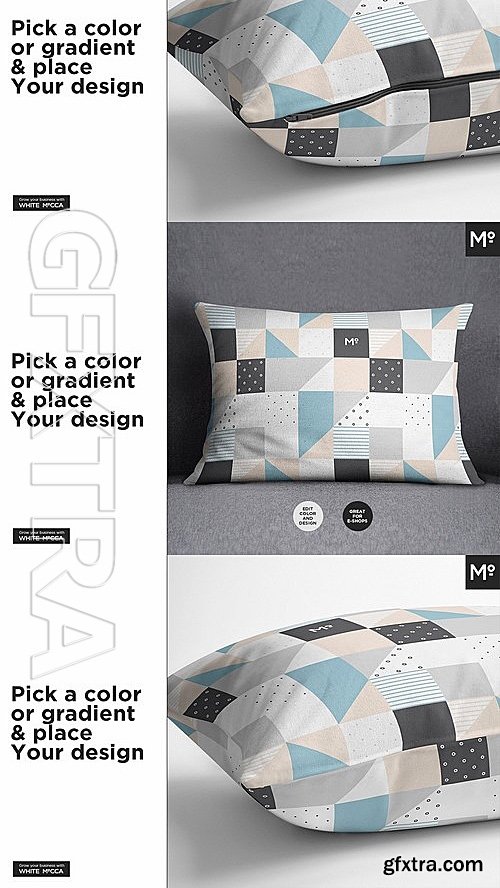 CM - The Lumbar Pillow Cover Mock-ups Set 2043794