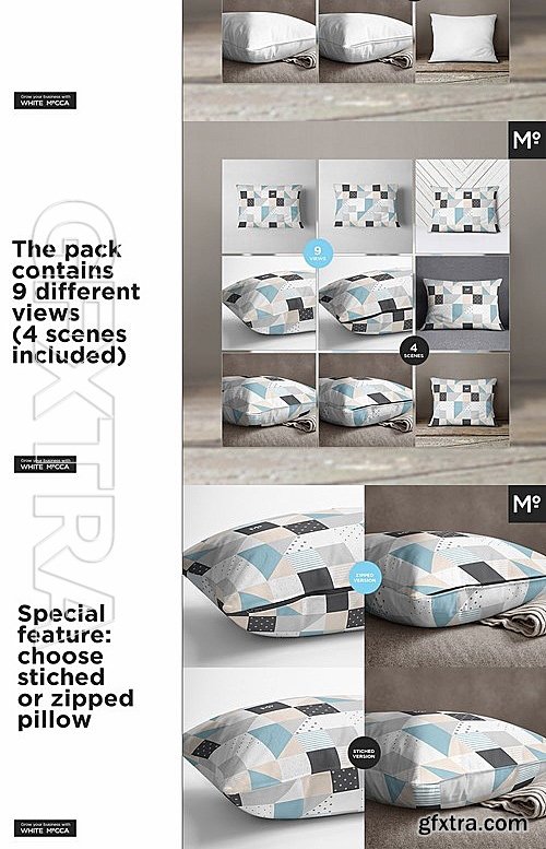 CM - The Lumbar Pillow Cover Mock-ups Set 2043794