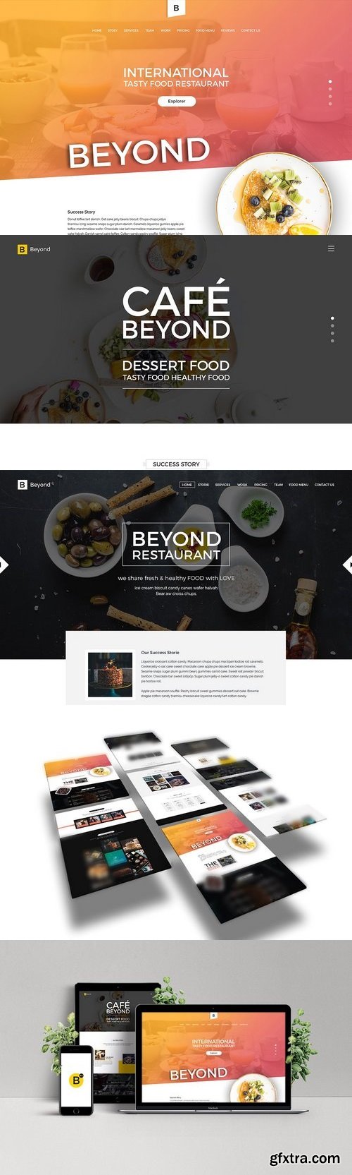 CM - Beyond Restaurant Template PSD 1418696