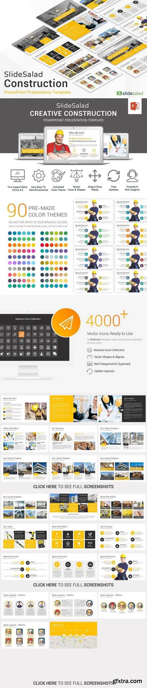 CM - Construction PowerPoint Template 1404741