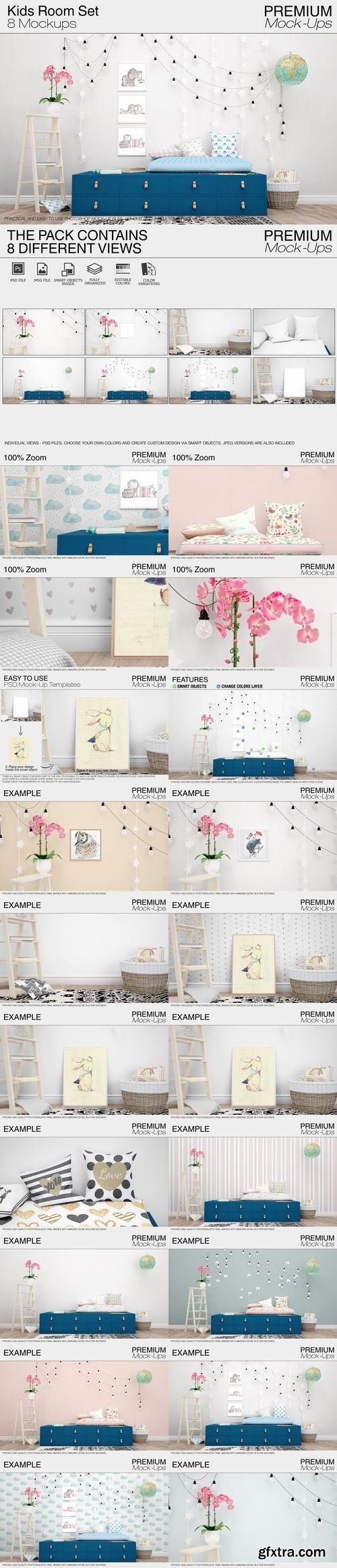 CM - Kids Room Mockup Pack 1806220