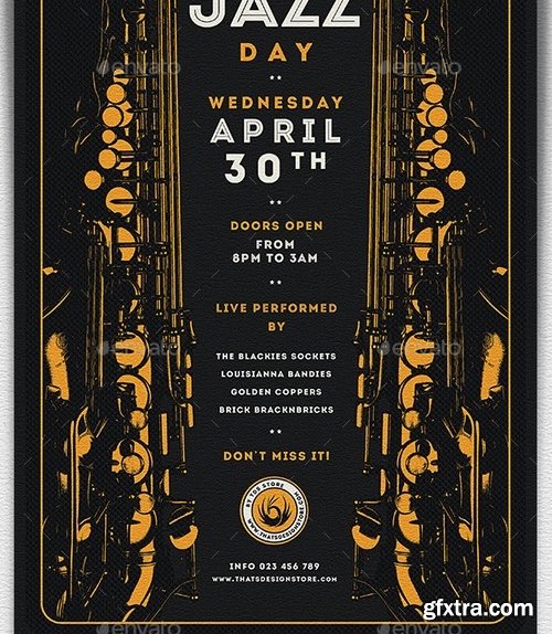 GraphicRiver - Jazz Day Flyer Template V2 20984795