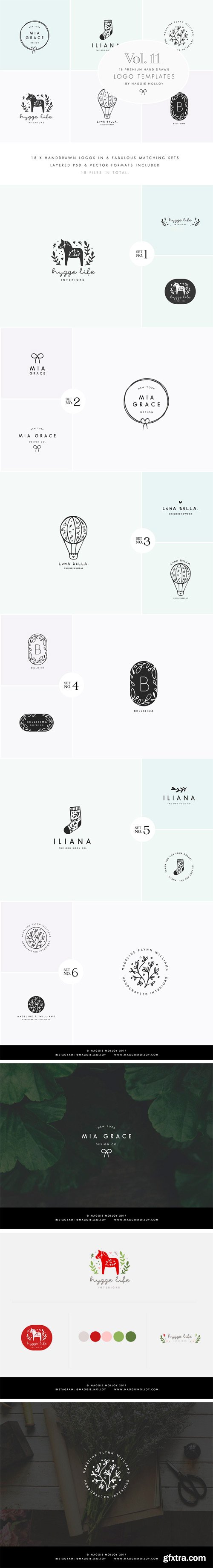 CM - Feminine Premade Logo Bundle Vol. 11 2038048