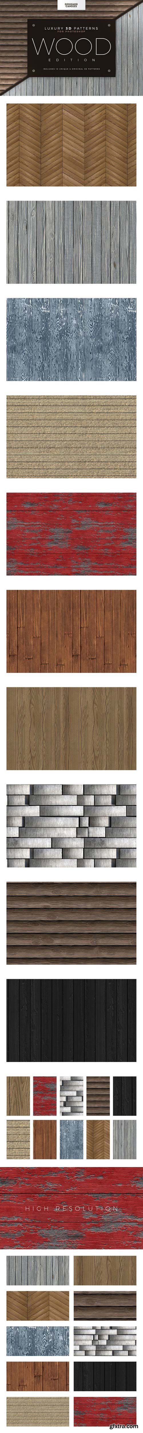 CM - Seamless 3D Wood Patterns & Textures 1963227