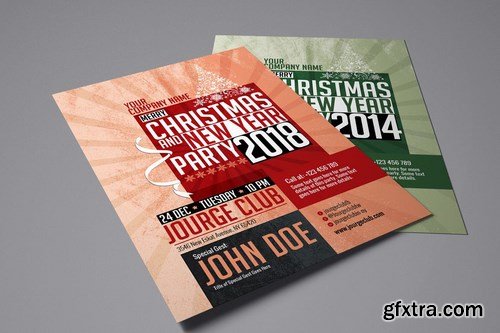 GraphicRiver - Christmas New Year Party FlyerInvitation 6237404