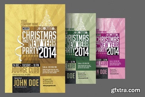 GraphicRiver - Christmas New Year Party FlyerInvitation 6237404