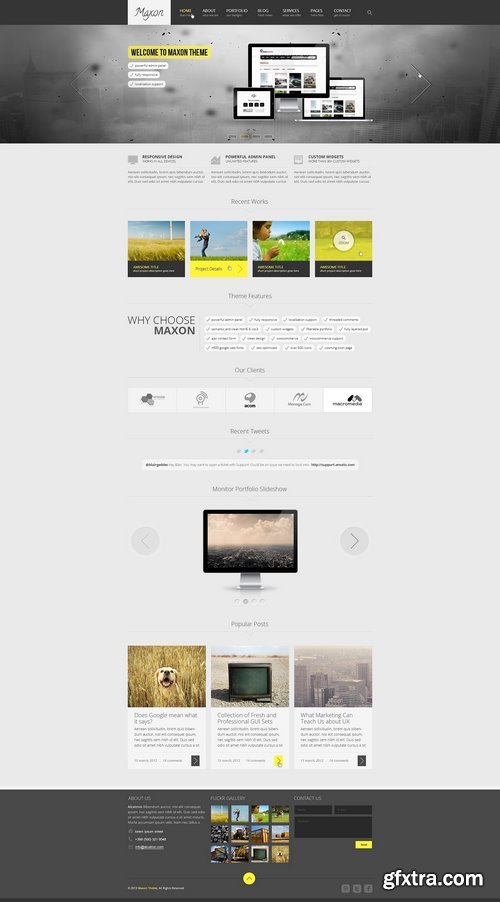 CM - Maxon - Creative PSD Template 1441277