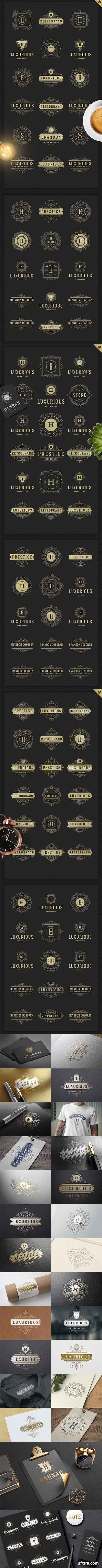 CreativeMarket - 500 ornaments logos & monograms 2048529