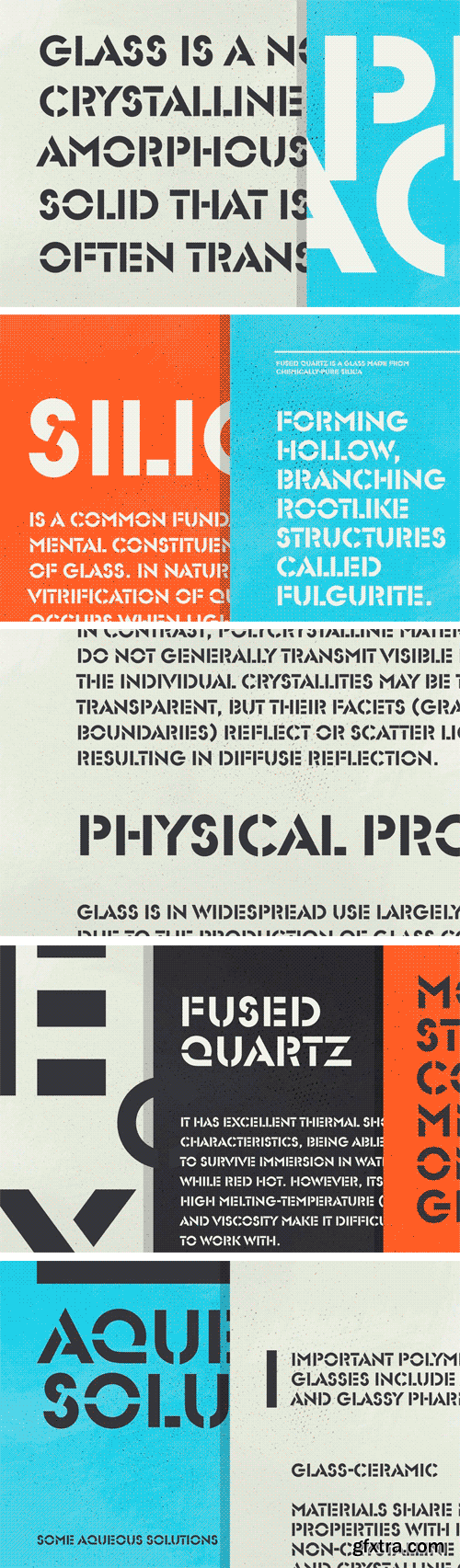 Glaser Stencil Font Family