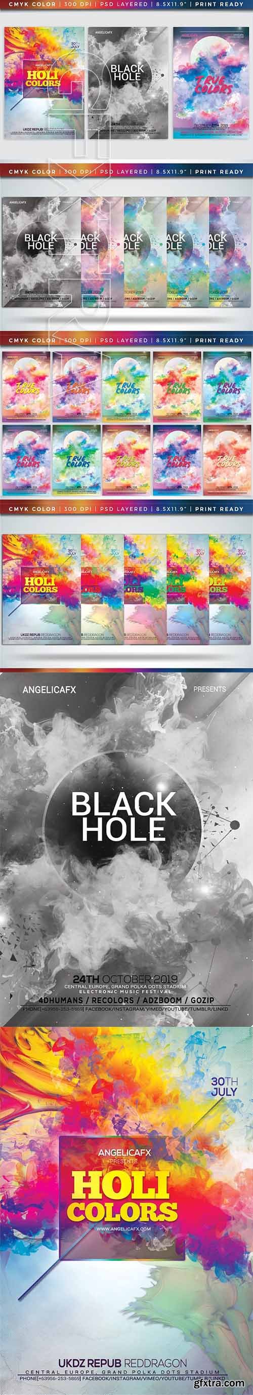 CreativeMarket - Colorful Flyer Posters Bundle Vol 10 2064134