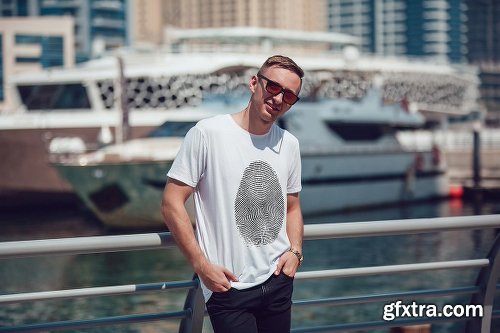 CreativeMarket Men's T-Shirt Mock-Up Vol.5 2017 2025311