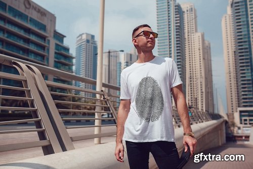 CreativeMarket Men's T-Shirt Mock-Up Vol.5 2017 2025311