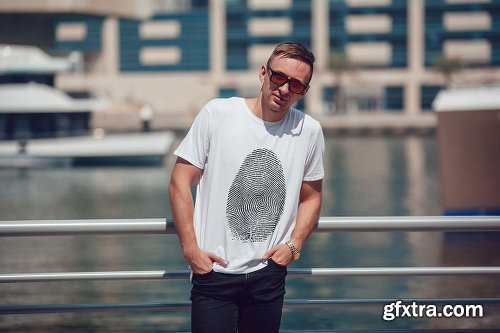 CreativeMarket Men's T-Shirt Mock-Up Vol.5 2017 2025311