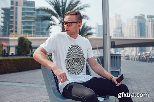 CreativeMarket Men's T-Shirt Mock-Up Vol.5 2017 2025311