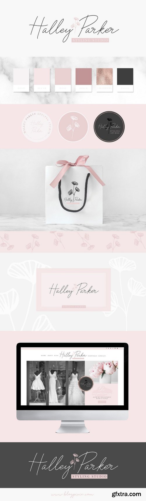 CreativeMarket Floral Bundle Fonts & Illustrations 1985821