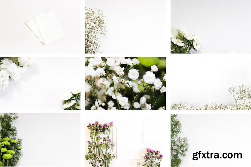 CreativeMarket White Stock Photo Mockup Bundle 2044011