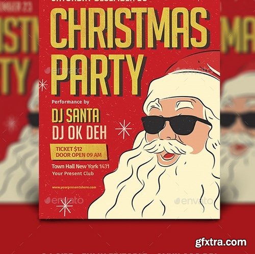 GraphicRiver - Christmas Party Flyer 21002542