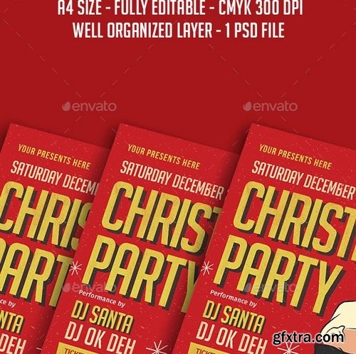 GraphicRiver - Christmas Party Flyer 21002542