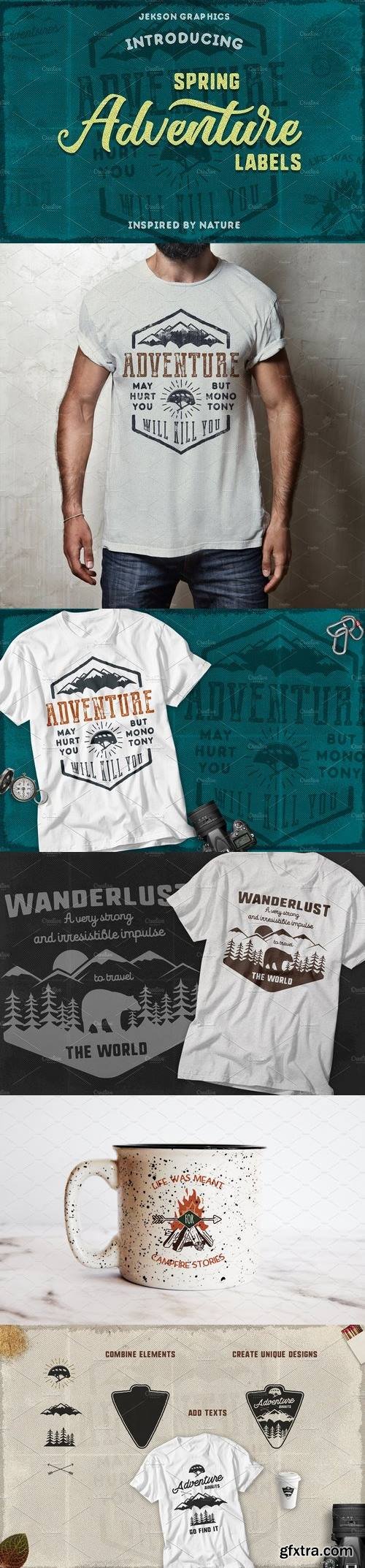 CM - 9 Adventure Logos & Tee Designs 1419308