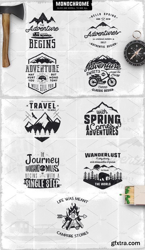 CM - 9 Adventure Logos & Tee Designs 1419308