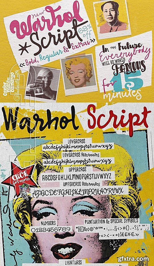 CM - Warhol Font Family 63% OFF 1893737