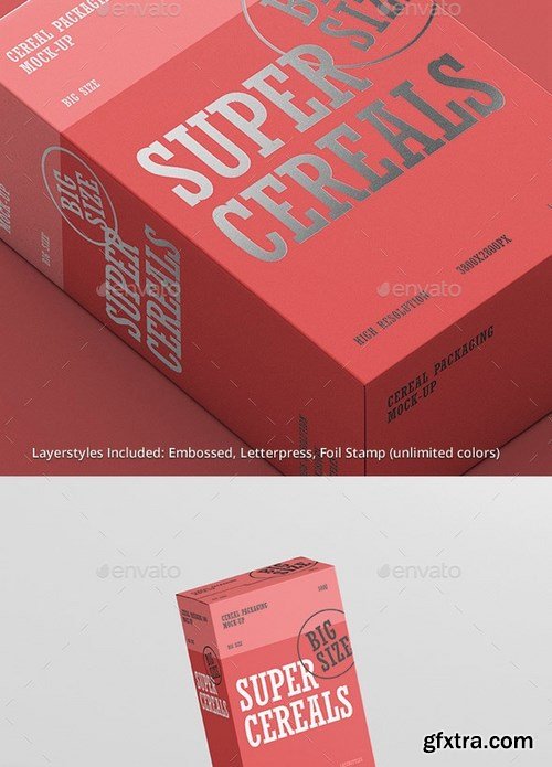 GraphicRiver - Cereals Box Mockup - Big Size 21003165