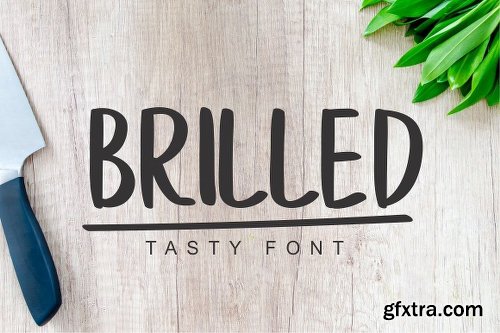 CreativeMarket Brilled Font - Delicious Font 2027261