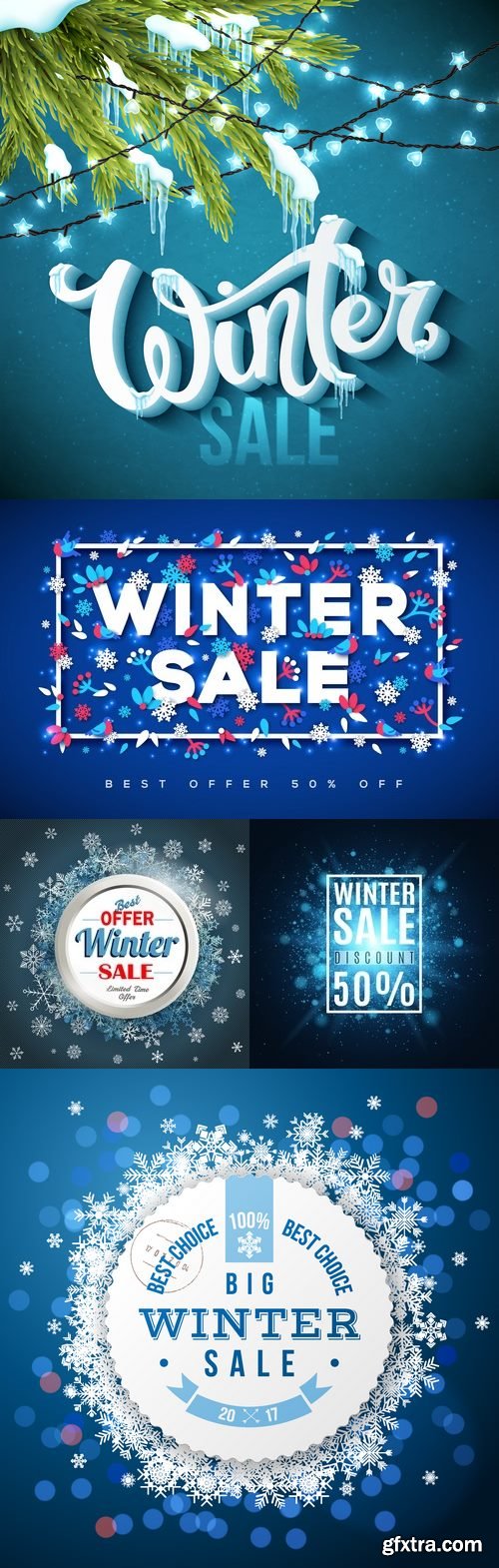 Vectors - Winter Sale Backgrounds 13