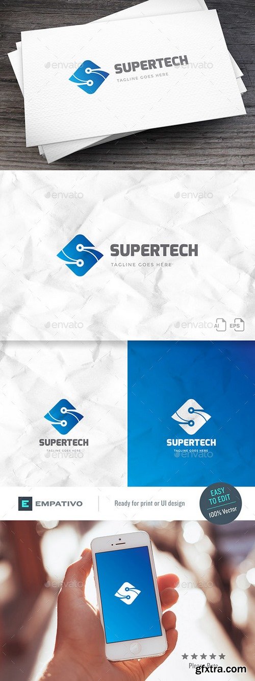 Graphicriver - Supertech Logo Template 20457660