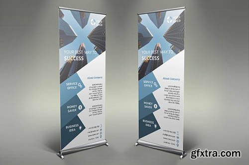 CreativeMarket - Business Roll Up Banner 2065169