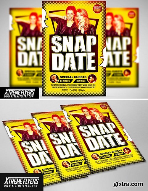 CM - Snapdate Party Flyer Template 1810009