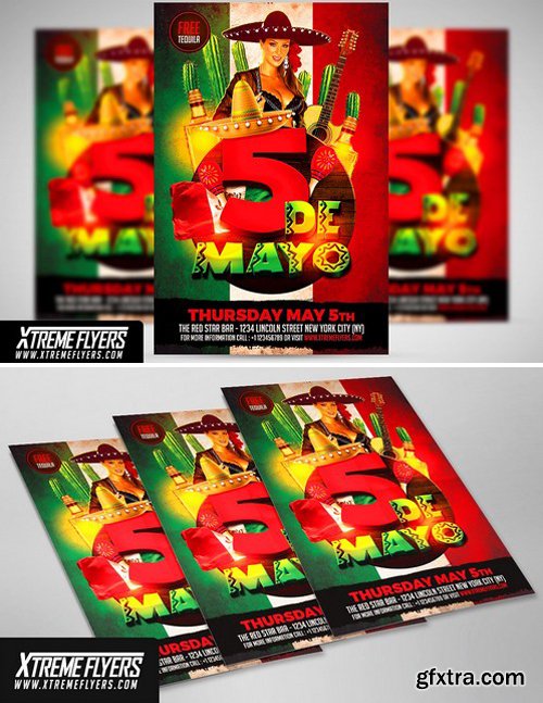 CM - 5 De Mayo Flyer Template 1809841