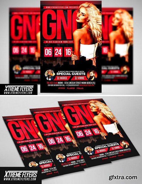 CM - Girls Night Out Flyer Template 1810026