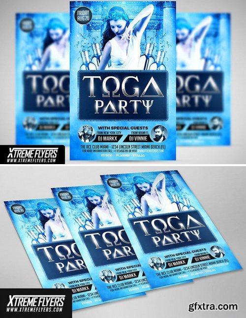 CM - Toga Party Flyer Template 1809992