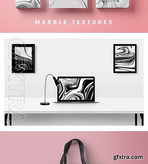 CM - 10 Black White Marble Textures 2044437