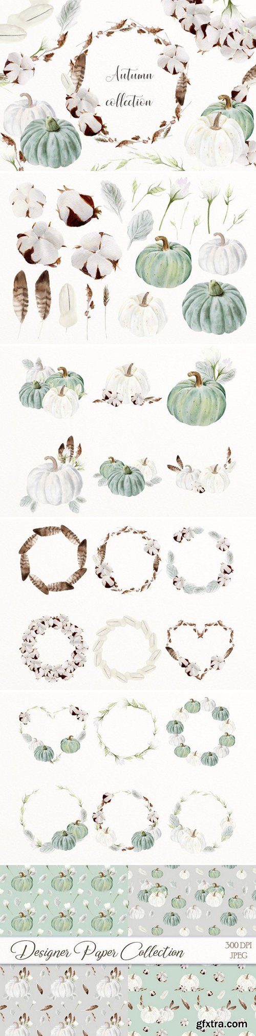 CM - SALE Autumn watercolor collection 2004798