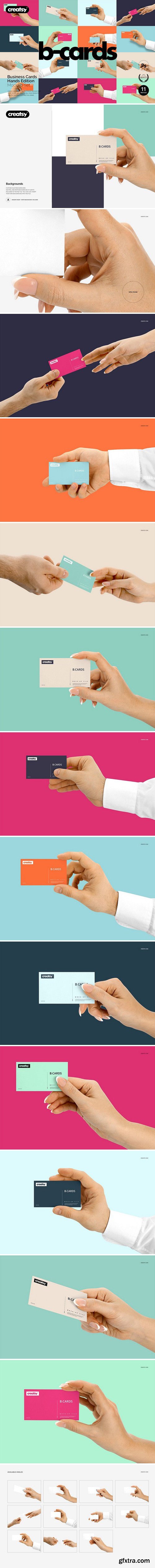 CM - Business Cards Mockup Hands Edition 2007173