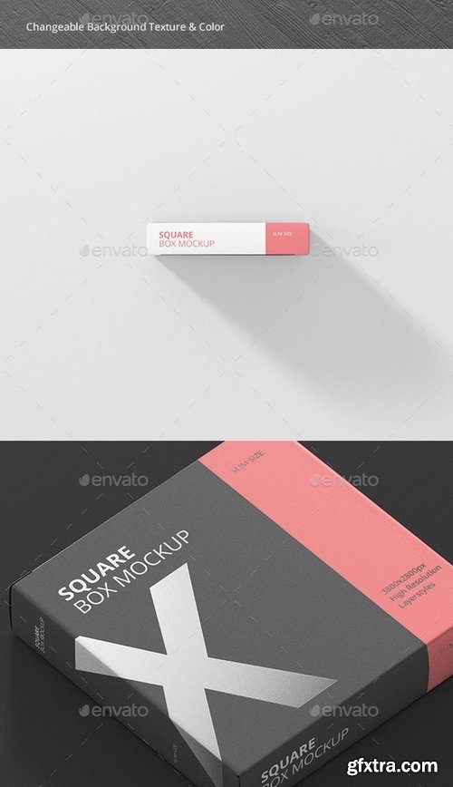 GraphicRiver - Box Mockup - Square Slim Size 21010240