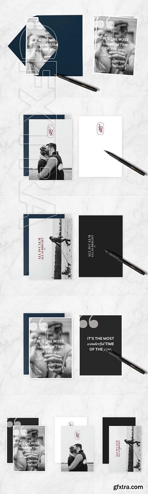 CreativeMarket - 6 Holiday Card Templates 2065100