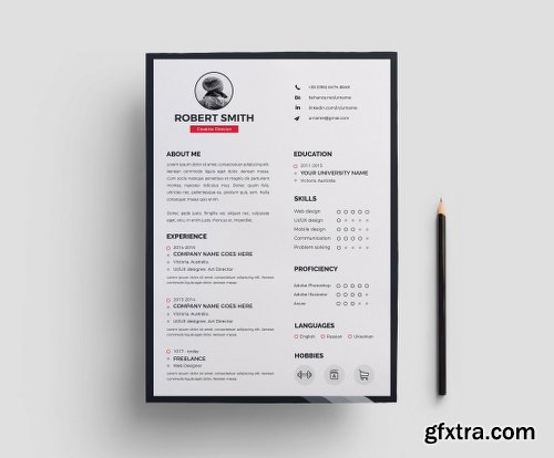 CreativeMarket Resume/CV 2043517