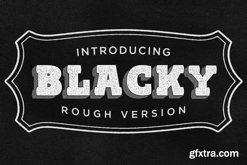 Blacky Typeface - ROUGH VERSION