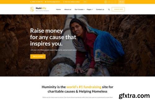 Huminity - Charity & Fundraising PSD Template