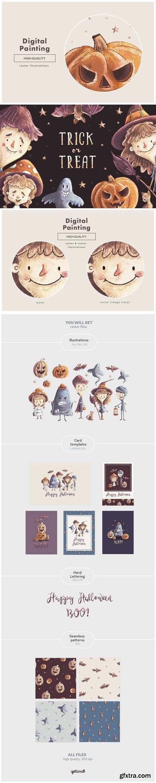 CM - Kids Halloween Characters & Elements 1797076