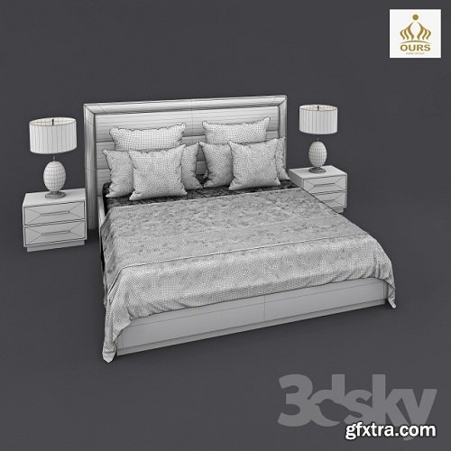 Bed OURS 3d Model