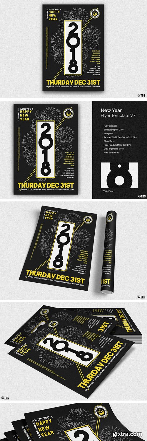 CM - New Year Flyer Template V7 2008633