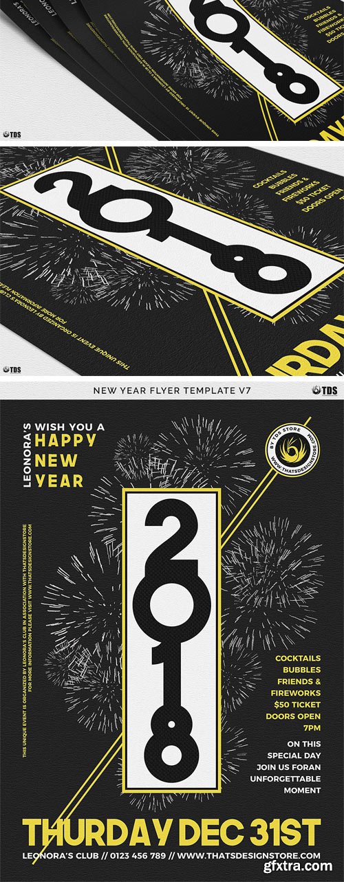 CM - New Year Flyer Template V7 2008633